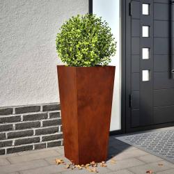 Jardini&egrave;re 35x35x75 cm acier r&eacute;sistant aux intemp&eacute;ries