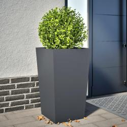 Jardini&egrave;re anthracite 45x45x75 cm acier