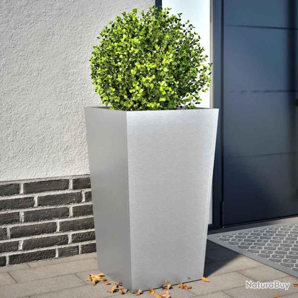 Jardini�res 2 pcs 45x45x75 cm acier galvanis�