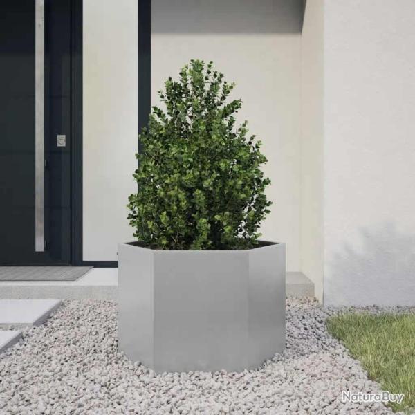 Jardini�re hexagone 69x60x45 cm acier galvanis�