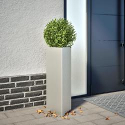 Jardini&egrave;res 2 pcs triangulaire 30x26x75 cm acier inoxydable