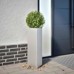Jardini&egrave;res 2 pcs triangulaire 30x26x75 cm acier galvanis&eacute;