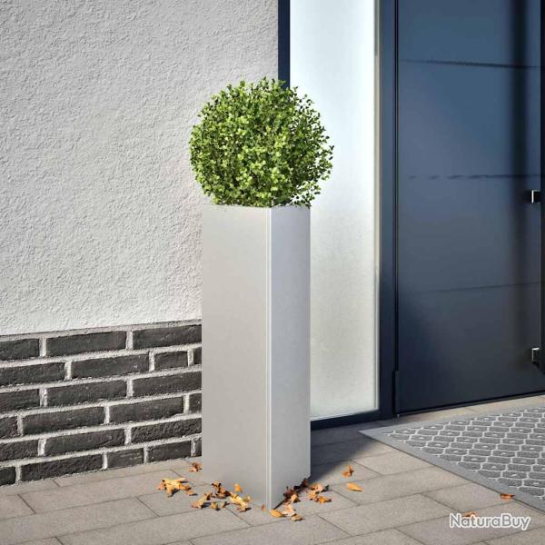 Jardini�res 2 pcs triangulaire 30x26x75 cm acier galvanis�