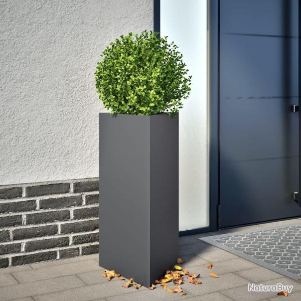 Jardini�re anthracite triangulaire 40x34,5x75 cm acier