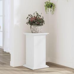 Support pour plantes blanc 33x33x60 cm bois d'ing&eacute;nierie