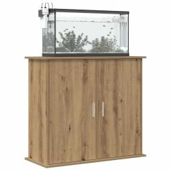 Support d'aquarium Ch&ecirc;ne artisanal 81x36x73 cm Bois d'ing&eacute;nierie
