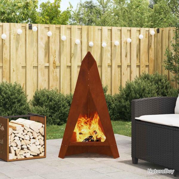 Boule de feu Rouill� 58 x 40 x 100 cm Acier patin�