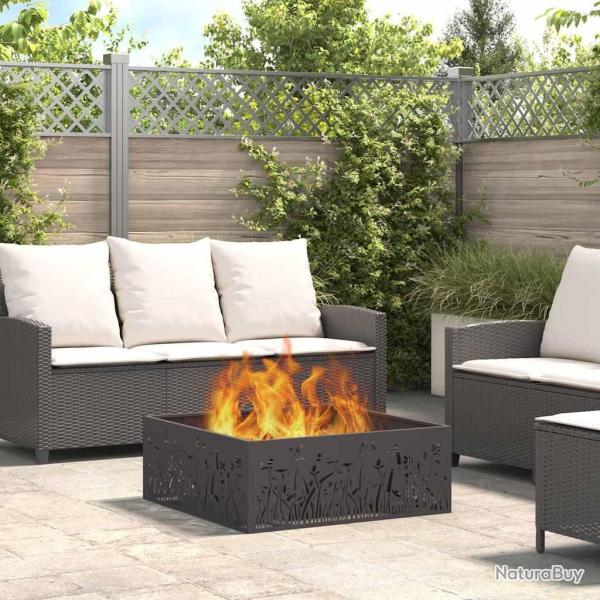 Boule de feu Noir 80 x 80 x 30 cm Acier patin�