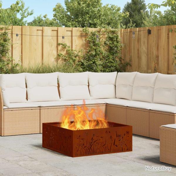 Boule de feu Rouill� 80 x 80 x 30 cm Acier patin�