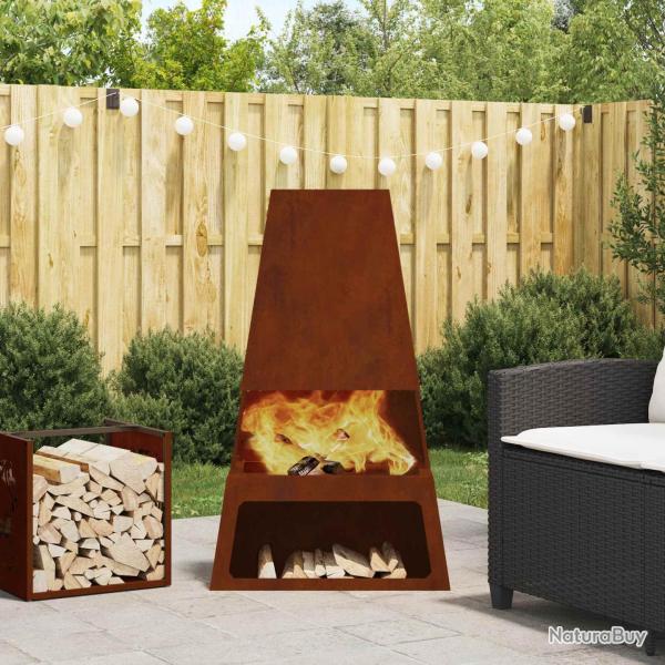Boule de feu Rouill� 60 x 35 x 100 cm Acier patin�