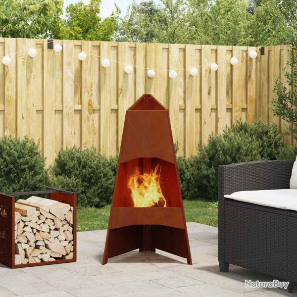 Boule de feu Rouill� 50 x 50 x 95 cm Acier patin�