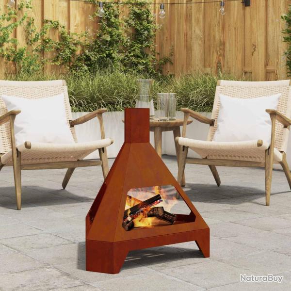 Brasero Rouill� 50 x 43 x 52 cm Acier patin�