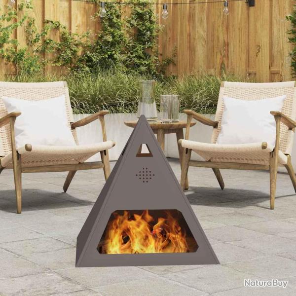 Brasero Noir 50 x 50 x 51 cm Acier patin�