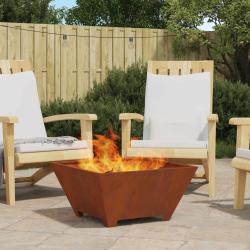 Braise Marron 60 x 60 x 30 cm Acier Corten