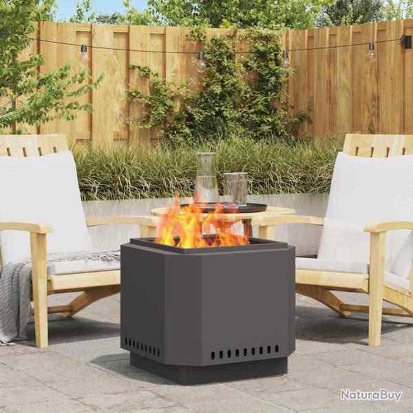 Bol de feu sans fum�e Noir 58 x 58 x 51 cm Acier lamin� � froid