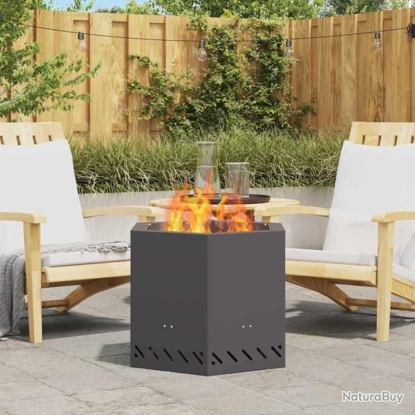 Bol de feu sans fum�e Noir 58 x 58 x 51 cm Acier patin�