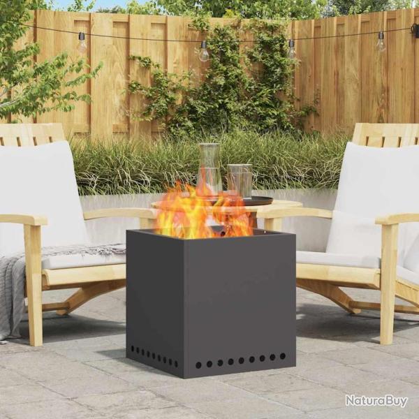 Bol de feu sans fum�e Noir 48 x 48 x 50 cm Acier patin�