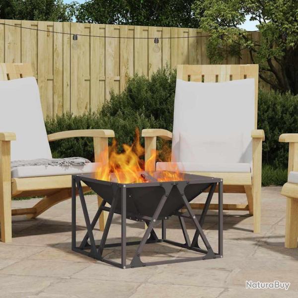 Boule de feu Noir 50 x 50 x 35 cm Acier patin�