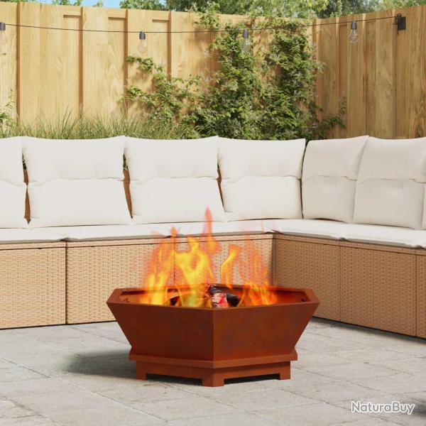 Boule de feu Rouill� 75 x 75 x 28 cm Acier patin�