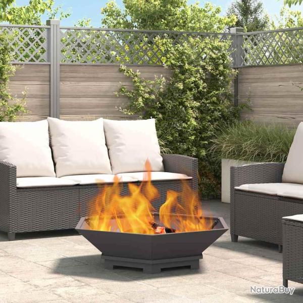 Boule de feu Noir 100 x 100 x 28 cm Acier patin�