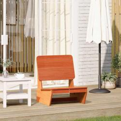 Chaise de cire marron 60x64x70,5 cm bois de pin massif