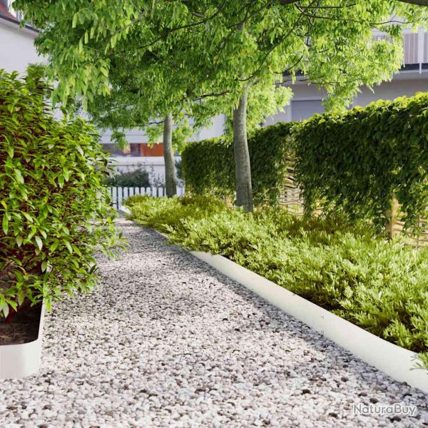 Bordure de Pelouse 10 pcs 15 x 103 cm Acier lamin� � froid