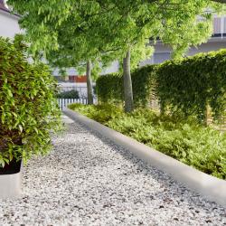 Bordure de Pelouse 30 pcs 20 x 103 cm Acier inoxydable Argent&eacute;
