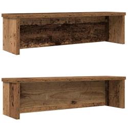 &Eacute;tag&egrave;res de cuisine empilables 2 pcs vieux bois 60x15x16 cm