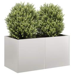 Jardini&egrave;re 80x40x40 cm acier inoxydable