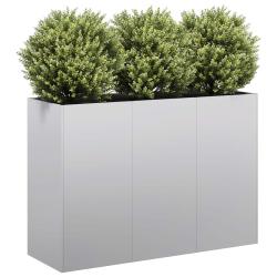 Jardini&egrave;re 120x40x80 cm acier galvanis&eacute;