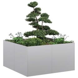 Jardini&egrave;re 80x80x40 cm acier galvanis&eacute;