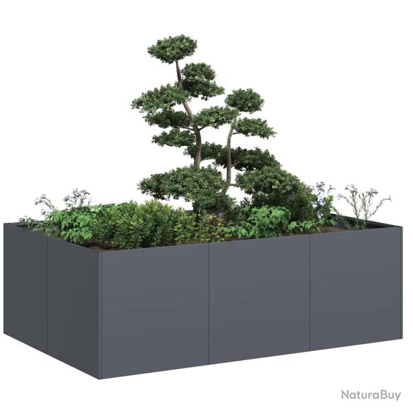 Jardini�re anthracite 120x80x40 cm acier