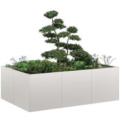Jardini&egrave;re 120x80x40 cm acier inoxydable