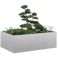 Jardini&egrave;re 120x80x40 cm acier galvanis&eacute;