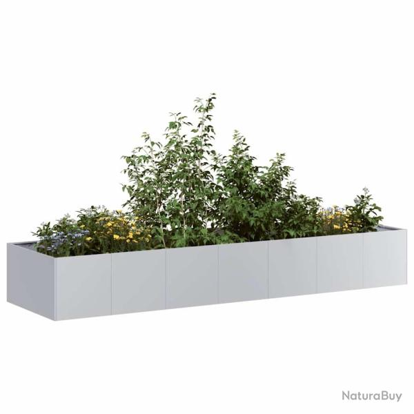 Jardini�re 280x80x40 cm acier galvanis�