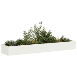 Jardini&egrave;re blanc 360x80x40 cm acier
