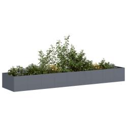 Jardini&egrave;re anthracite 360x80x40 cm acier