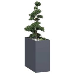 Jardini&egrave;re anthracite 40x80x80 cm acier