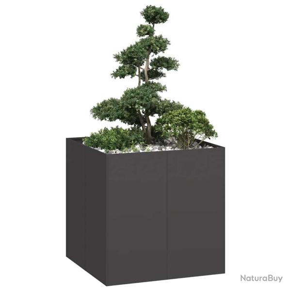 Jardini�re noir 80x80x80 cm acier