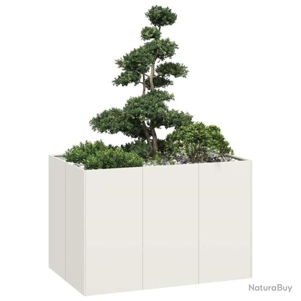 Jardini�re blanc 120x80x80 cm acier