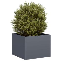 Jardini&egrave;re anthracite 40x40x30 cm acier