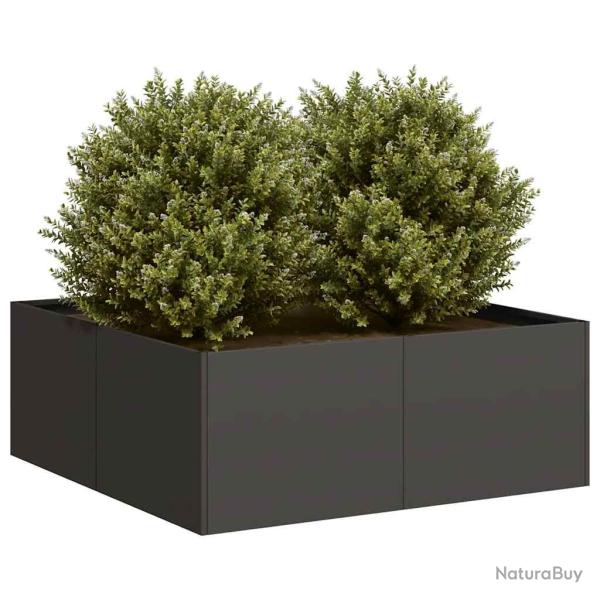 Jardini�re noir 80x80x30 cm acier