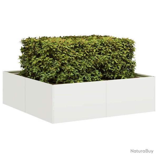 Jardini�re blanc 100x100x30 cm acier