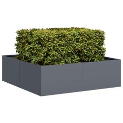 Jardini&egrave;re anthracite 100x100x30 cm acier