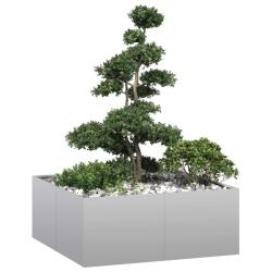 Jardini&egrave;re 100x100x40 cm acier galvanis&eacute;