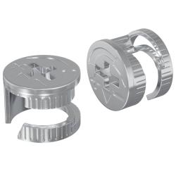 &Eacute;crous &agrave; Verrou &agrave; Came 2 pcs Argent&eacute; 15 x 11,5 mm M&eacute;t??