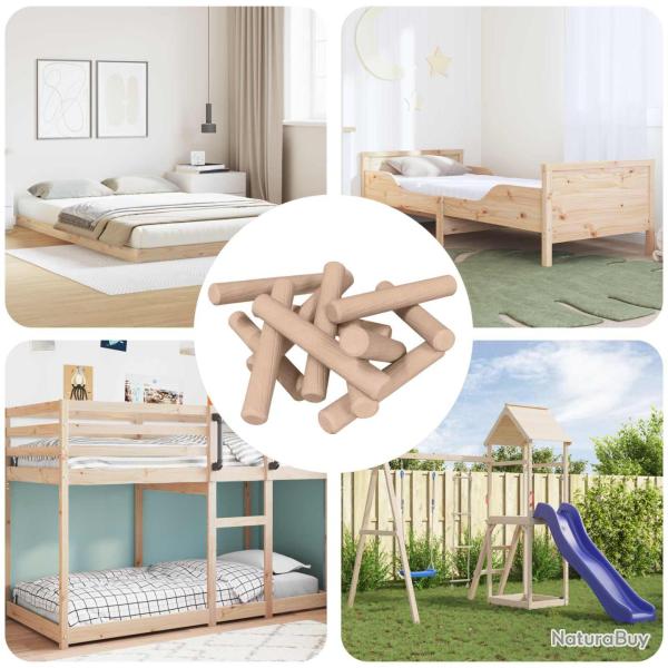 Chevilles en bois 24000 pcs Marron Bois massif