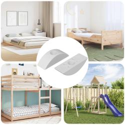 Rondelle en demi-lune 2 pcs Blanc M6 Polypropyl&egrave;ne