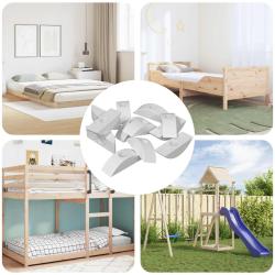 Rondelle en demi-lune 12 pcs Blanc M6 Polypropyl&egrave;ne