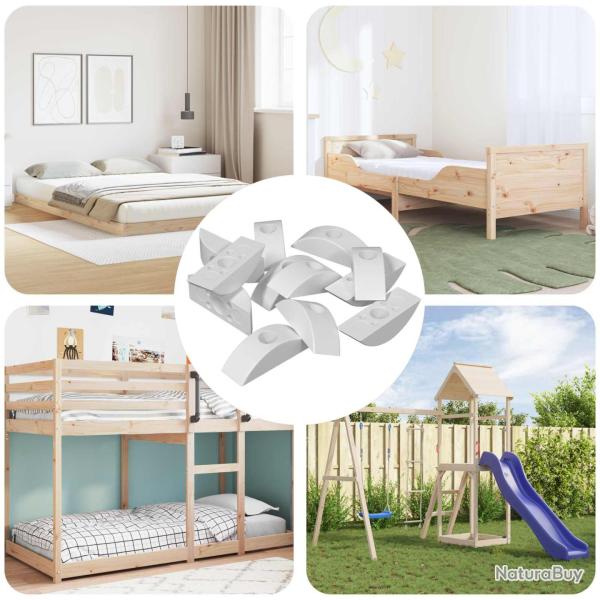 Rondelle en demi-lune 12 pcs Blanc M6 Polypropyl�ne